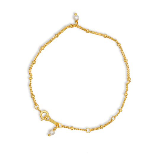 Livia Gold Pearl Bracelet