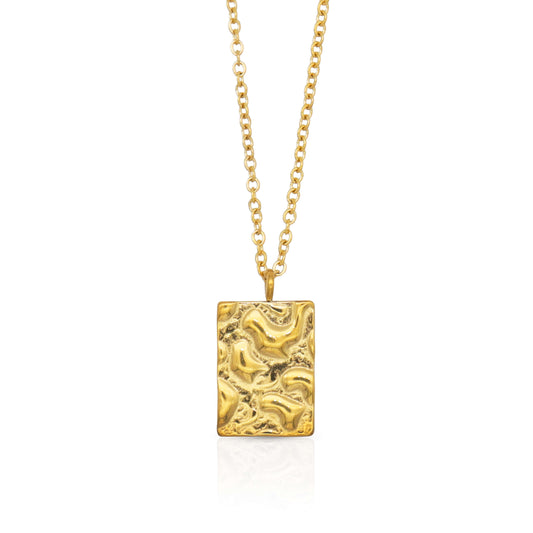 Alto Gold Rectangle Pendant Necklace