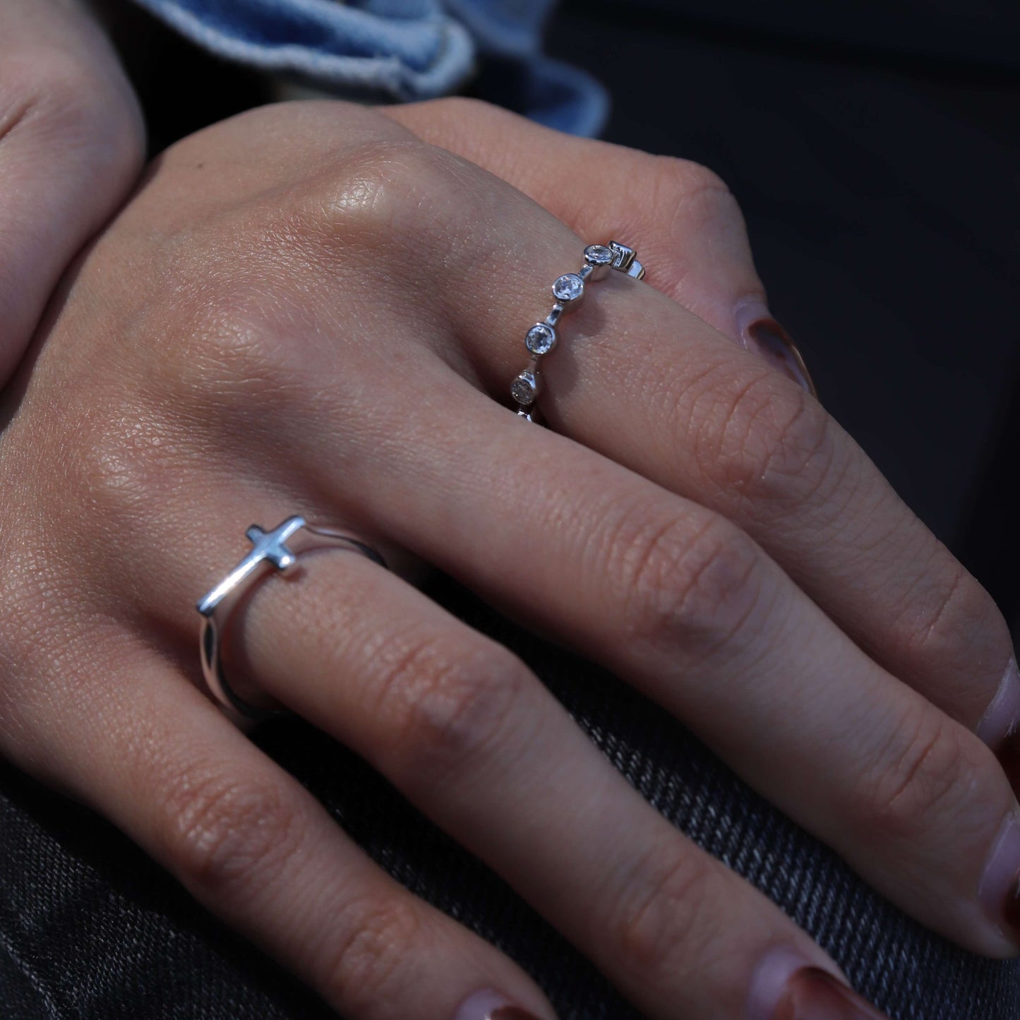 Ava Silver Multi-Stone Ring