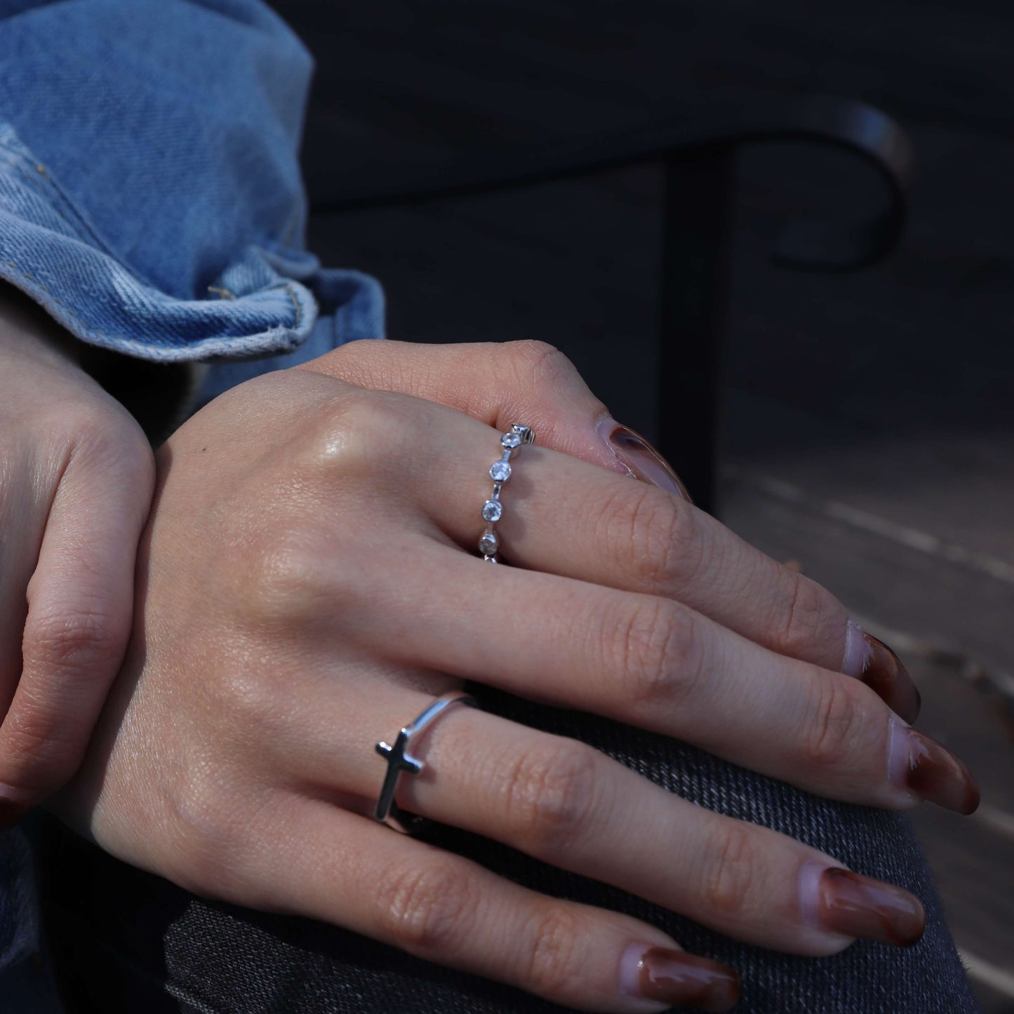 Ava Silver Multi-Stone Ring