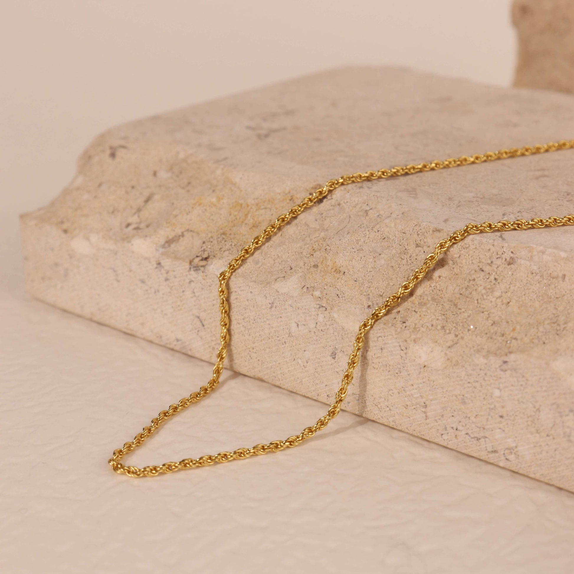 Celine Gold Rope Chain Necklace