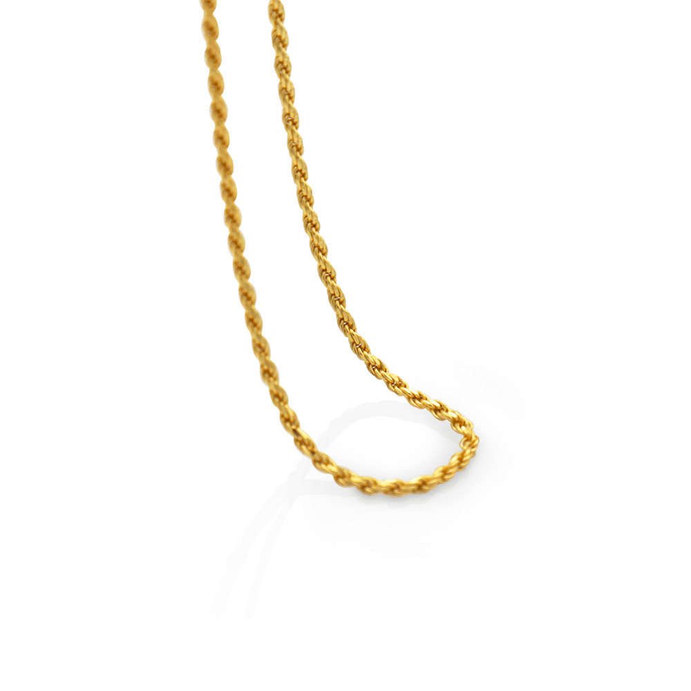 Celine Gold Rope Chain Necklace