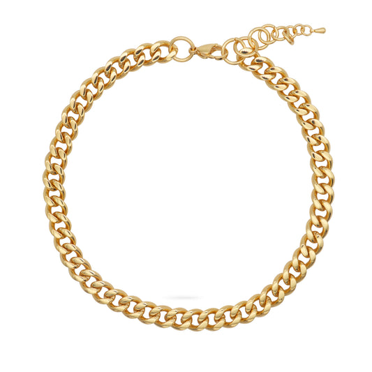 Dhillon Gold Chunky Cuban Chain Necklace