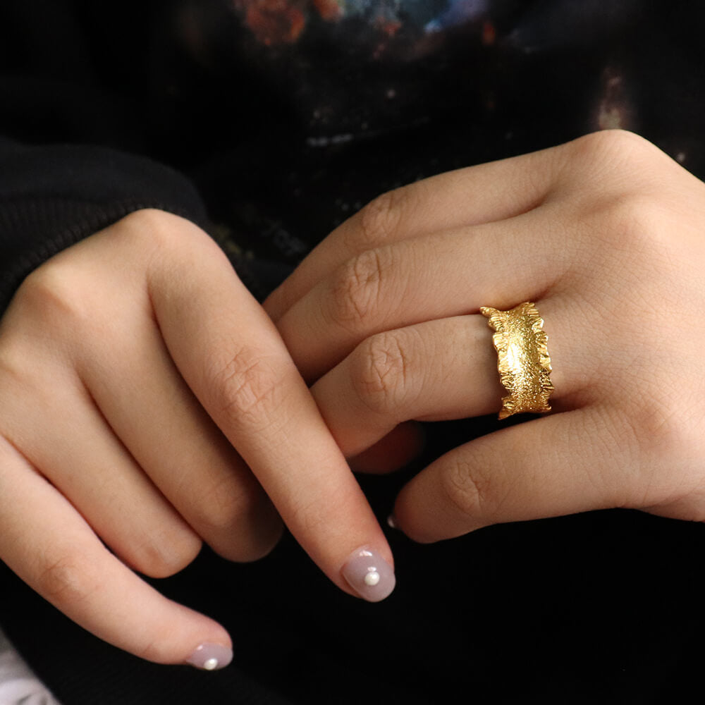 Nash Gold Chunky Foil Ring