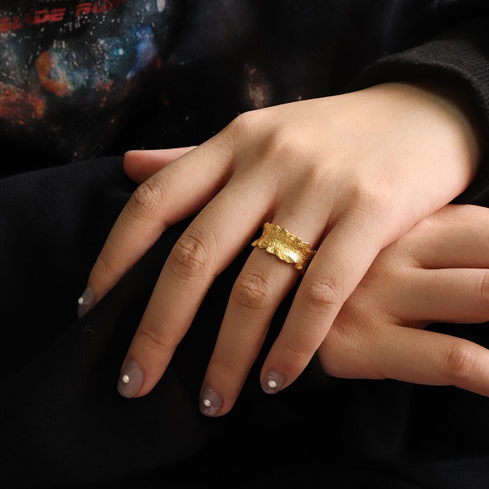 Nash Gold Chunky Foil Ring