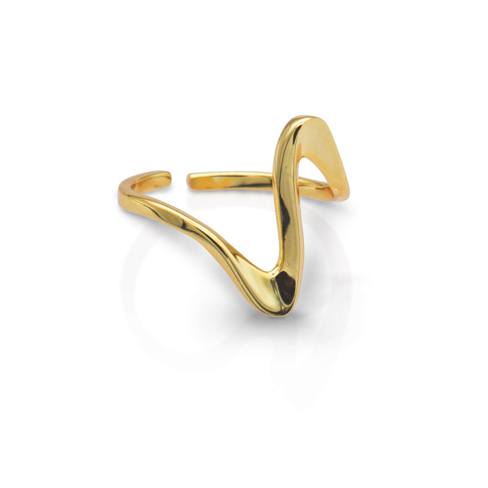 Vienna Gold Wave Ring